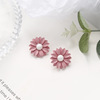 Fuchsia brand cute earrings, wide color palette, flowered