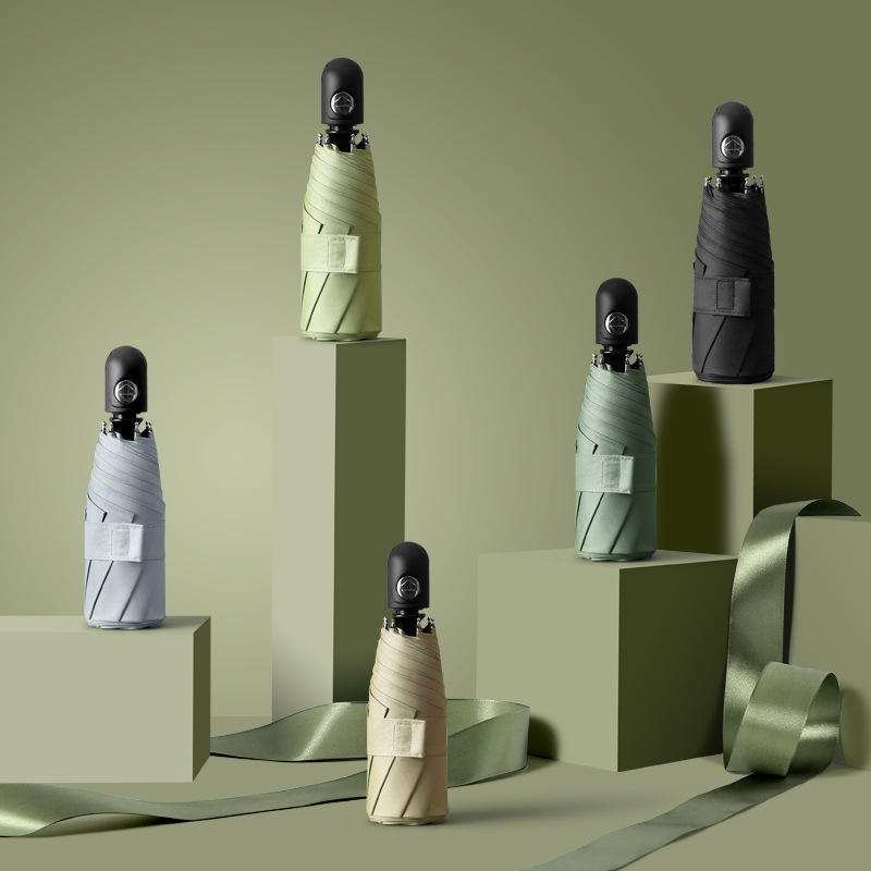 Fresh 8-bone 50% off automatic vinyl sun protection UV protection sun umbrella South Korea female personality creative sun umbrella