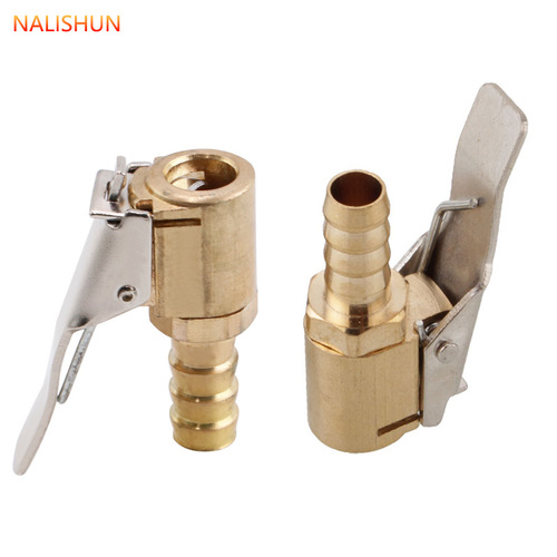 Car air pump conversion joint copper external tooth clip-type inflator conversion joint tire quick inflation nozzle