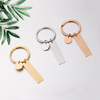 Keychain stainless steel for beloved, accessory with zipper engraved, pendant, mirror effect