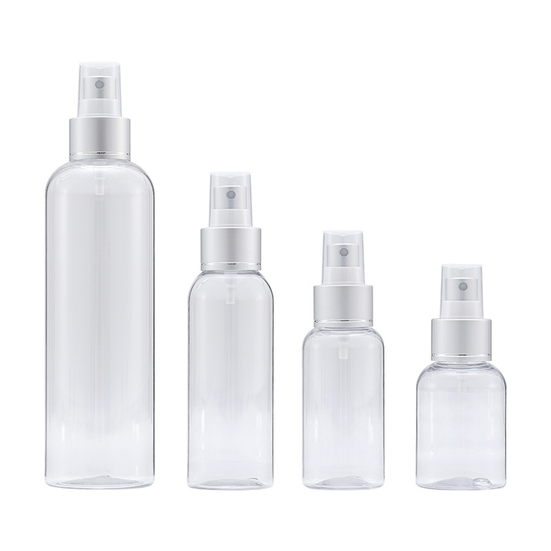 Cosméticos 50-75mlpet botella de spray transparente 100-250ml tóner plástico sub-botella Xumin material de embalaje