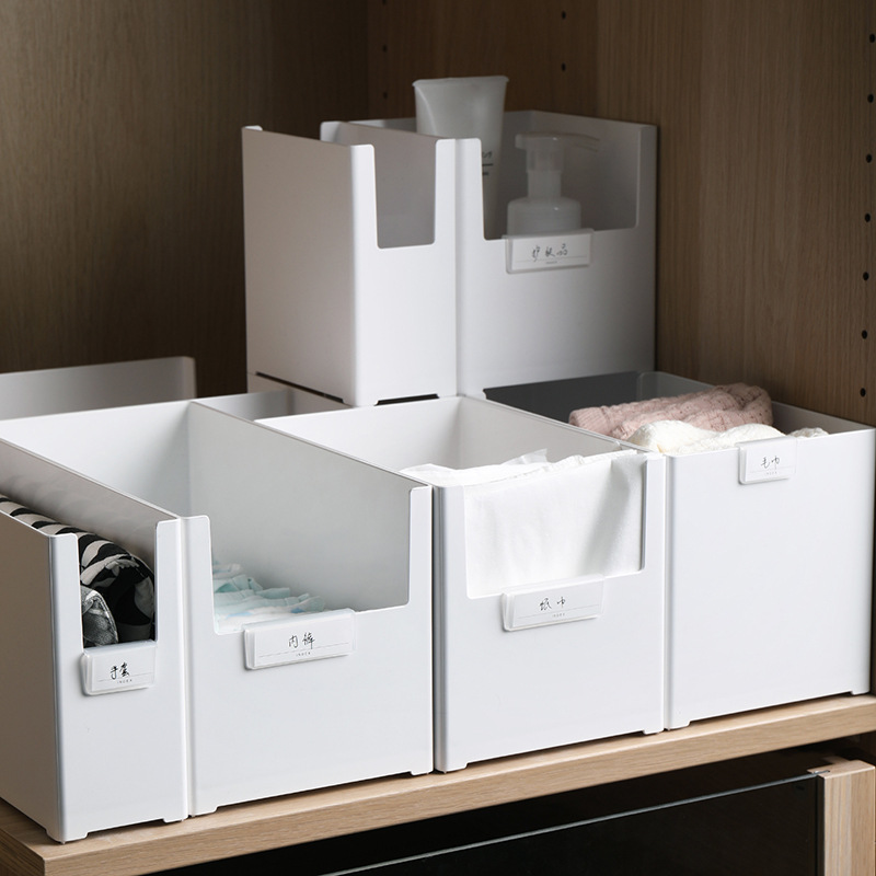 Japanese-style kitchen storage box classification stackable desktop finishing box multifunctional household plastic sundry box storage box