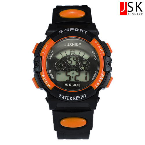 Children's Student Electronic Watch, Small and Large Sizes, Calendar, Weekday, Alarm Clock, Full Hour Light, Night Light