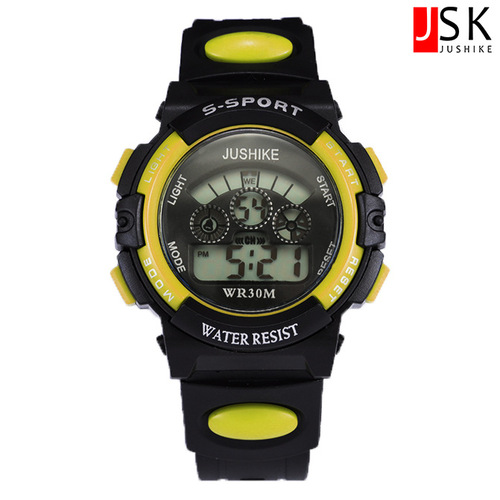 Children's Student Electronic Watch, Small and Large Sizes, Calendar, Weekday, Alarm Clock, Full Hour Light, Night Light