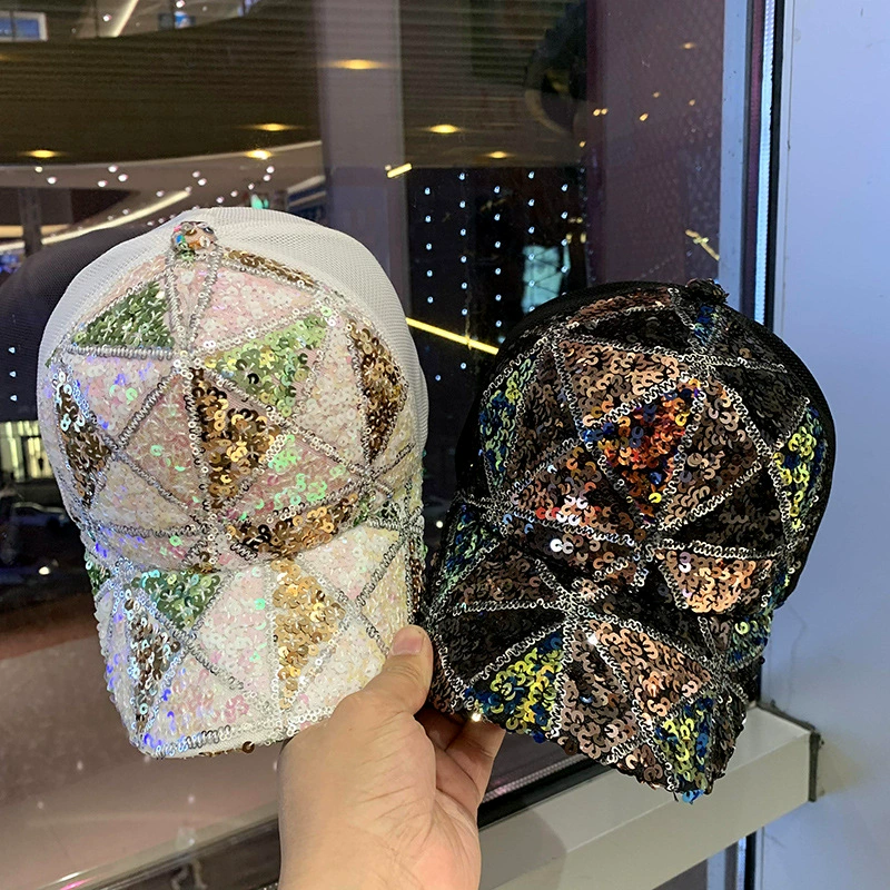 Дышащие ногти с Sequins, модная солнцезащитная шляпа, универсальная бейсболка, защита от солнца, корейский стиль