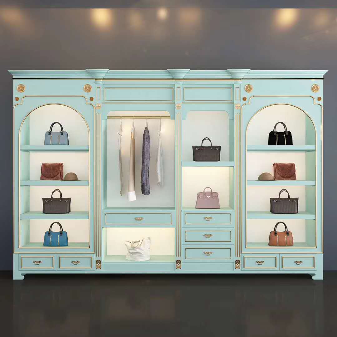 定作烤漆展示柜直播间展厅服装店鞋店包包店铺开店展柜烤漆展柜