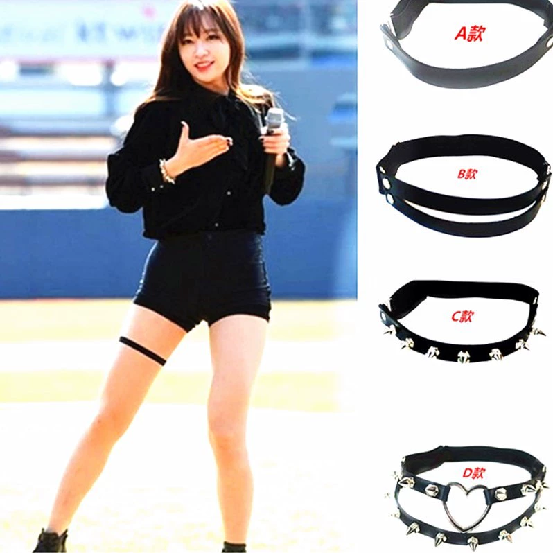 Продвижение фабрики Европейское и американское кожаное кольцо для ног в стиле панк с заклепками сексуальное Универсальное кольцо для ног модный воротник в стиле Харадзюку