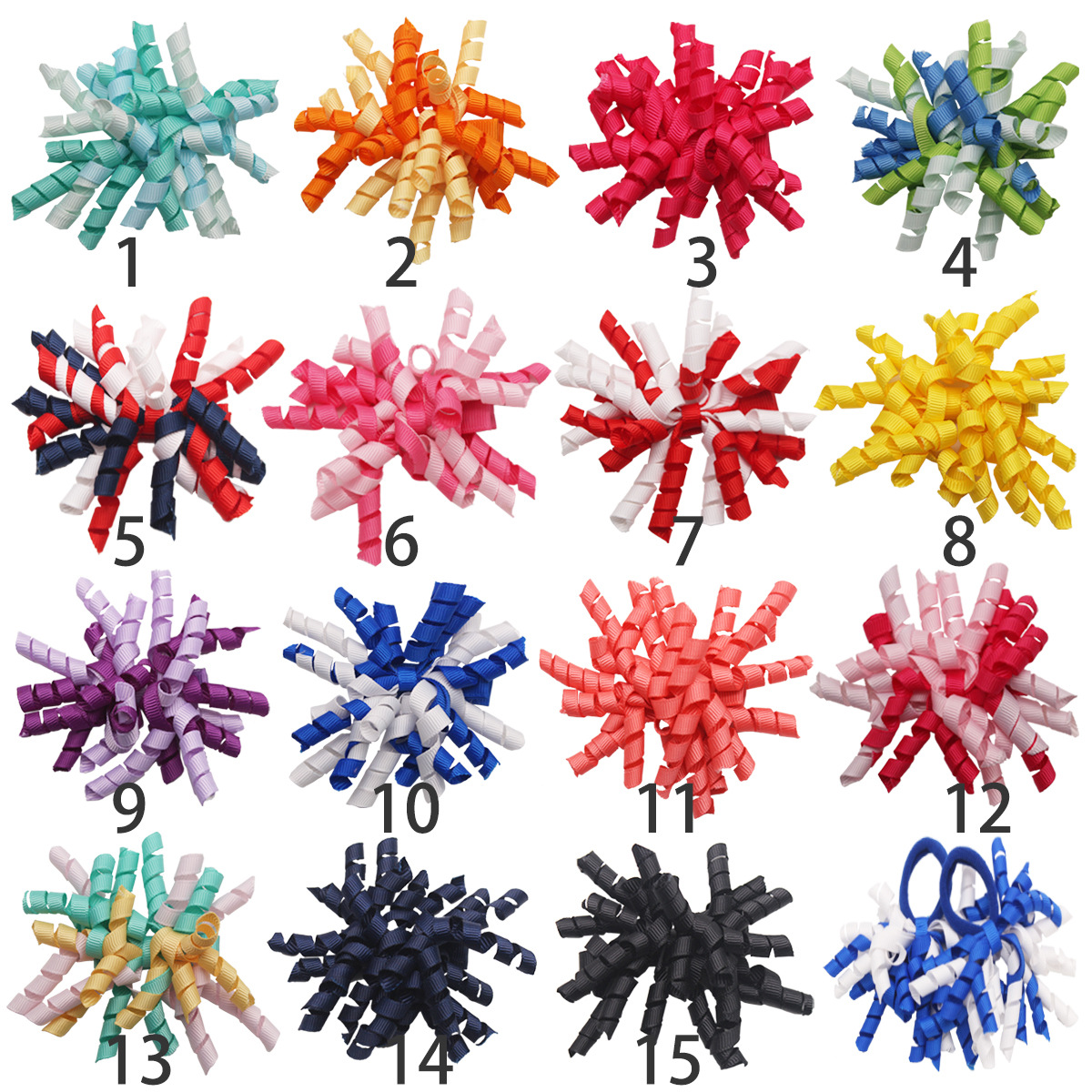 Cross-border de los niños arco accesorios para el cabello Arco Iris rollo banda de hilo de goma de Navidad regalo del tocado DIY2155