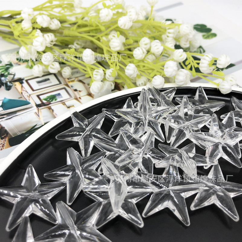 Five-Pointed Star Christmas Decorations Acrylic Pendant DIY Star Diamond Beading Material Three-Dimensional Necklace Bracelet Five-Pointed Star Christmas Decorations Acrylic Pendant DIY Star Diamond Beading Material Three-Dimensional Necklace Bracelet