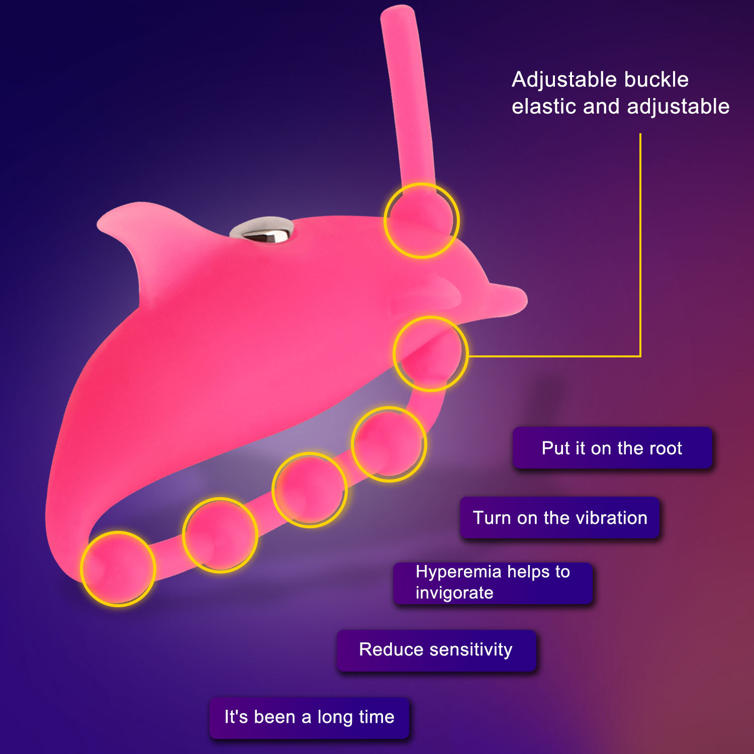 Silicone ring with adjustable size for male and female use, vibration resistance compound lock precision delay ring,_voghion.com