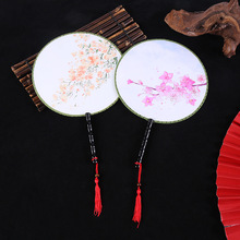 厂家直供新款创意女式古风双面团扇汉服配饰宫廷扇纨扇现货批发