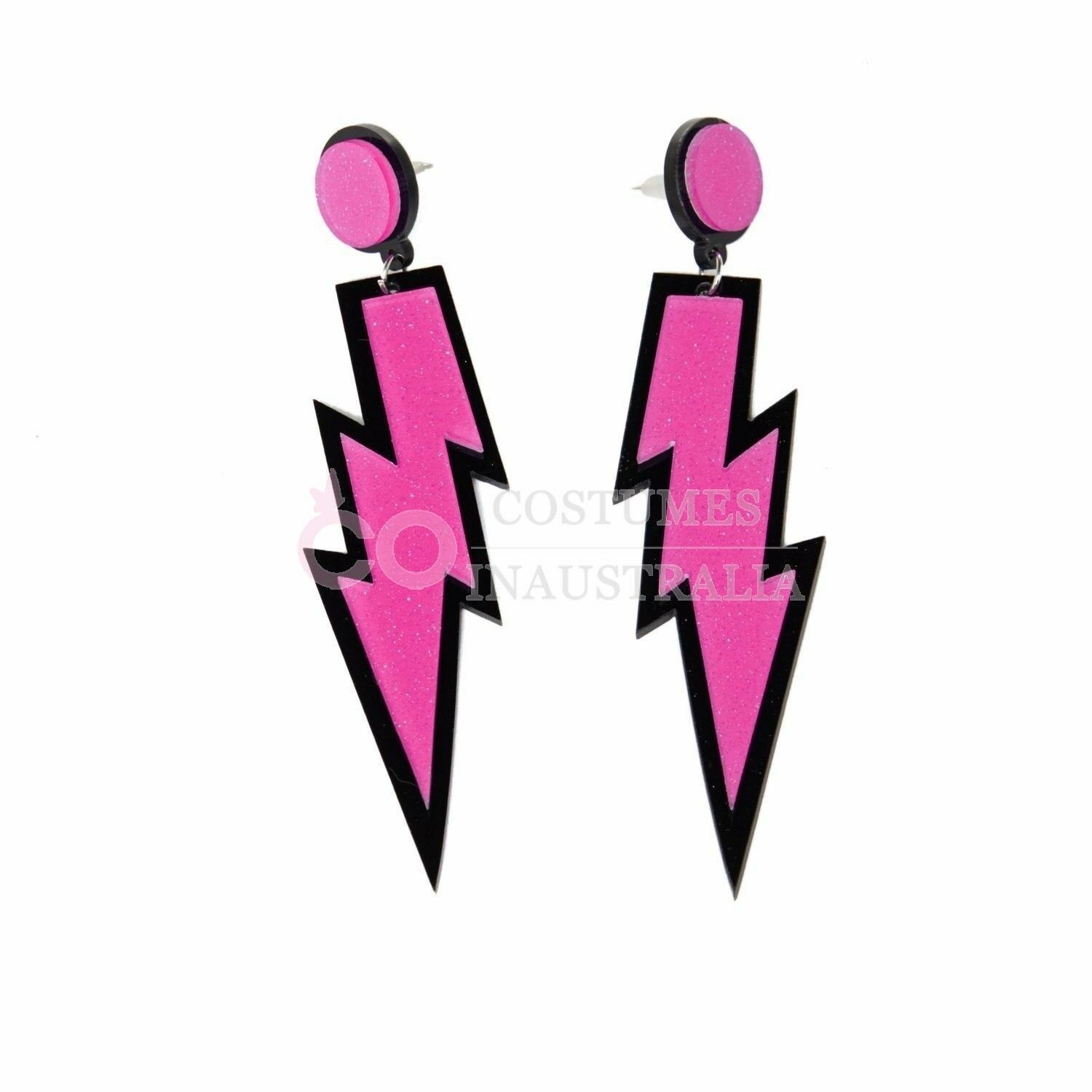 1980 solo partido vestido de cuatro colores neón collar pulsera Lightning pendientes red pesca guantes pierna calcetines seis traje