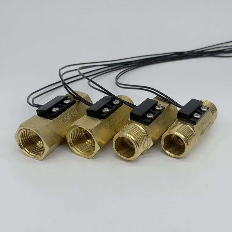4 пункта полностью медный магнитный переключатель датчика расхода воды сигнала воды могут быть подгонянной высокой температурой