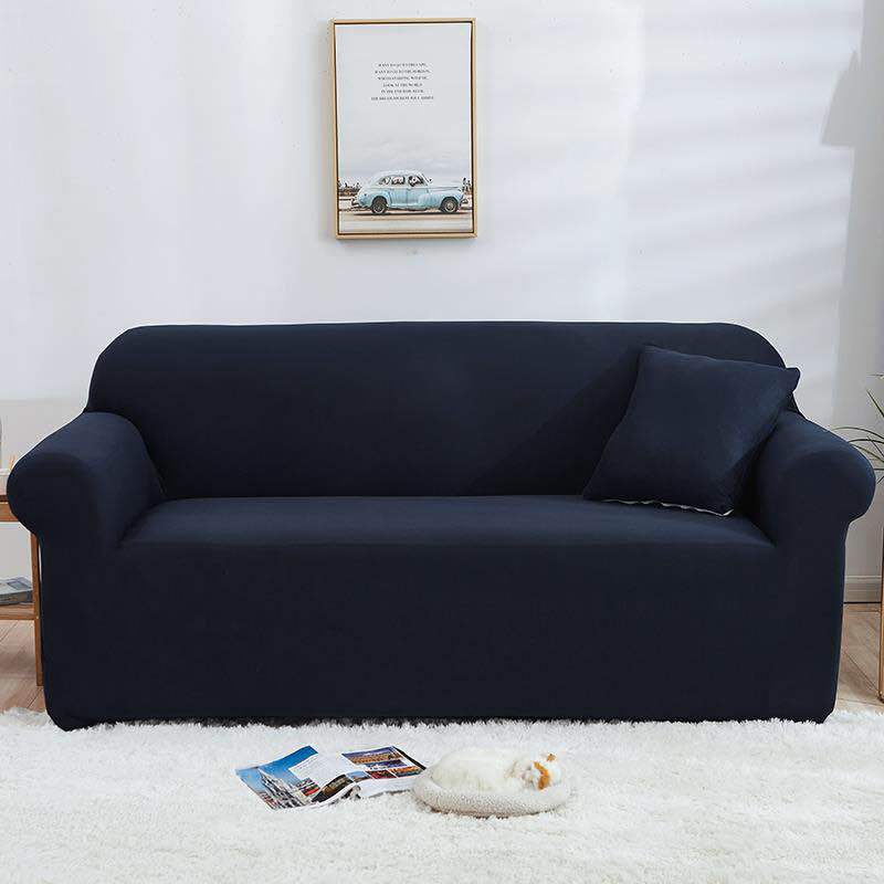 Cross-Border Simple Elastic Cover Full Coverage Solid Color Printed Slipcover Non-Slip Sofa Cushion_voghion.com