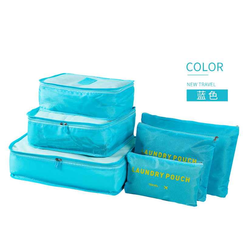 Korean travel storage bag six-piece travel large production travel storage 6-piece storage bag production LOGO