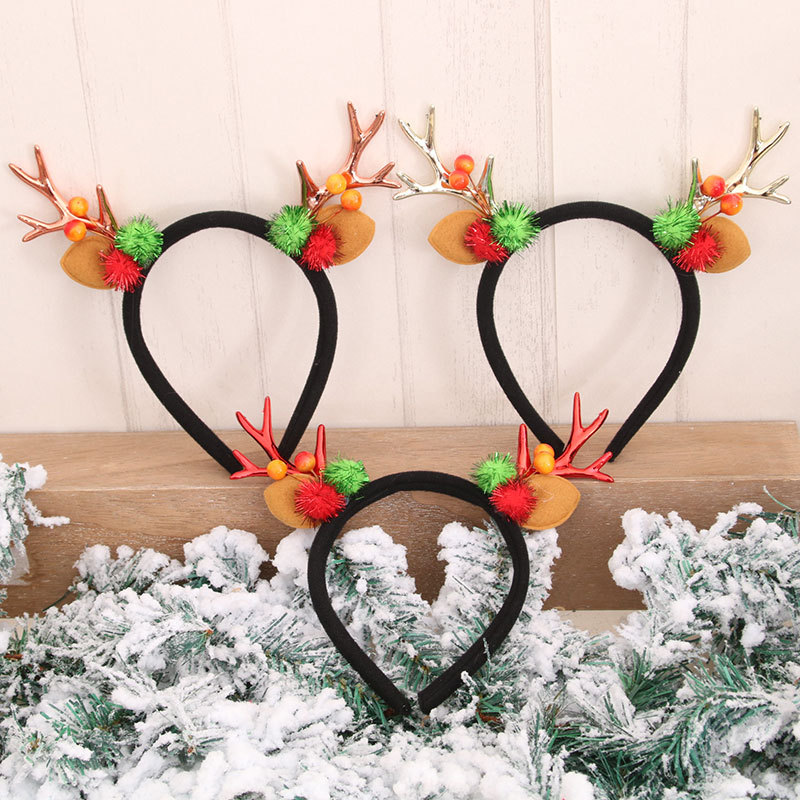 Navidad corbata cabeza hebilla cabeza de Navidad hebilla diadema banda de pelo suministros de decoración de Navidad regalo de Navidad