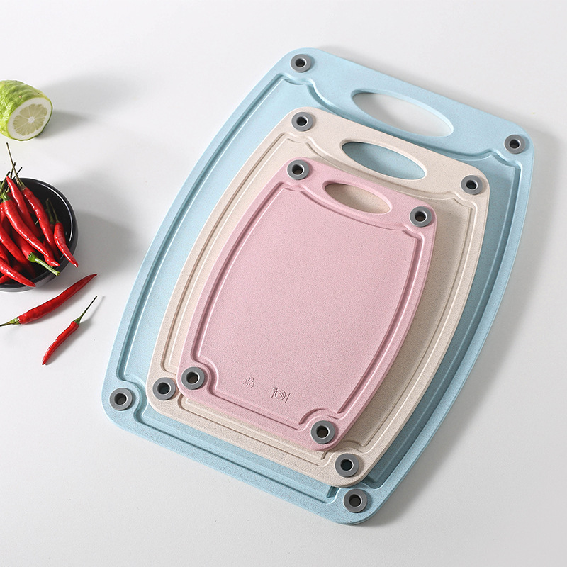 Wheat straw cutting board 3-piece set of cutting vegetables and fruits baby food cutting board LFGB/FDAf cutting board set
