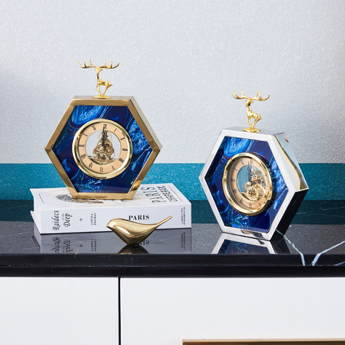 Creative model room living room wall clock floor clock home crafts decoration bedside clock desk decoration