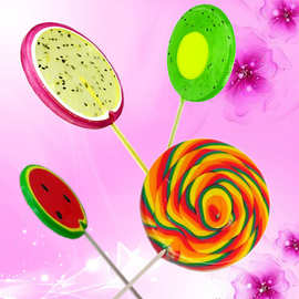 创意80g水晶棒棒糖高颜值儿童彩虹波板糖批发糖果网红超市小零食