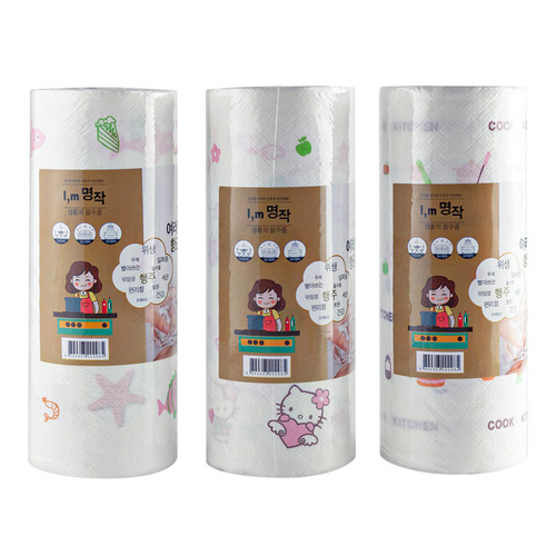 Arirang thickened kitchen paper, oil-absorbing paper, absorbent paper, multi-functional dishwashing kitchen paper towel, lazy rag