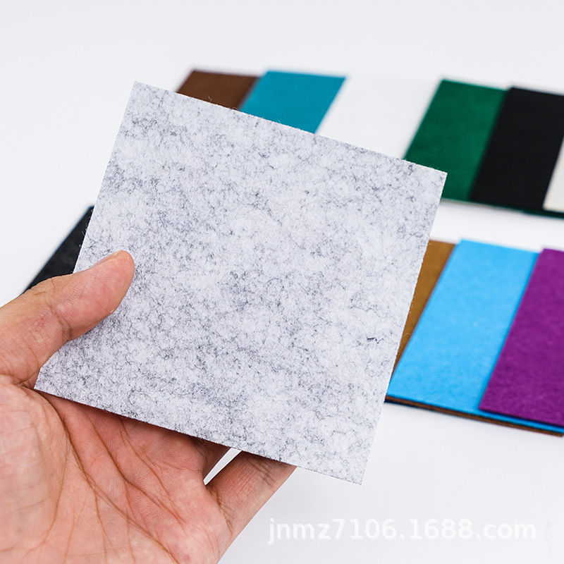 彩色毛毡加厚毛粘布 手提袋家具公司用pet涤纶针刺化纤毛毡戟绒布