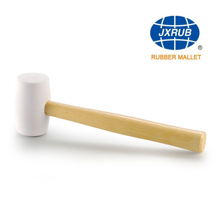白色高档橡皮锤木柄橡胶锤子瓷砖贴地板砖榔头不伤墙不留痕无痕锤