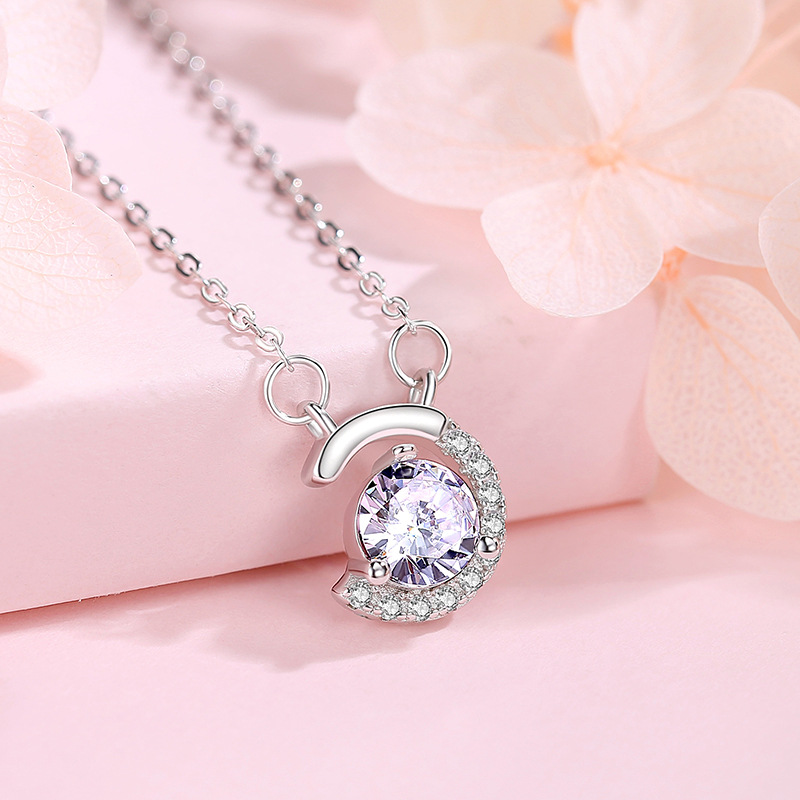 Estilo coreano estrella Luna collar femenino Luna nicho diseño clavícula cadena 925 plata esterlina ins frío estilo simple moda