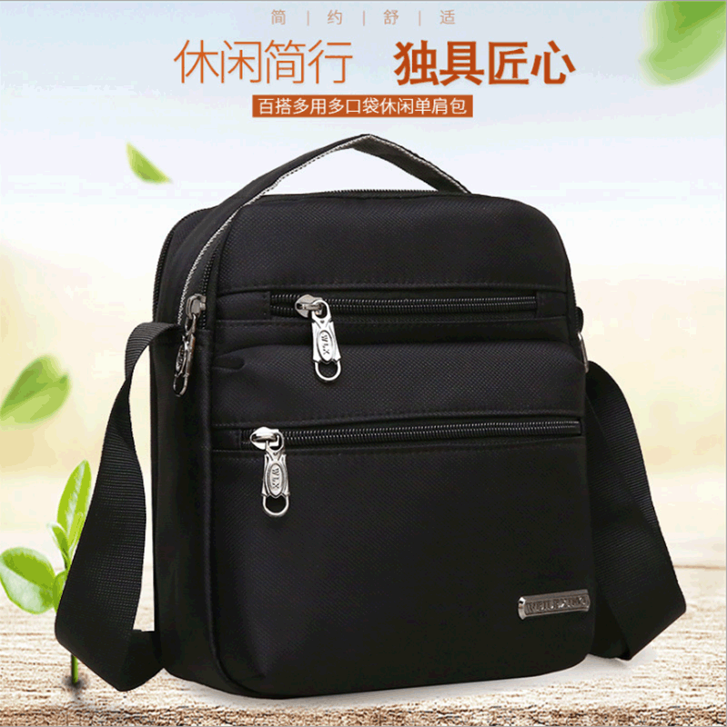 Nuevo impermeable Oxford Square hombres bolsa de viaje de ocio de negocios multi-funcional bolso de mensajero de hombro ligero bolso práctico