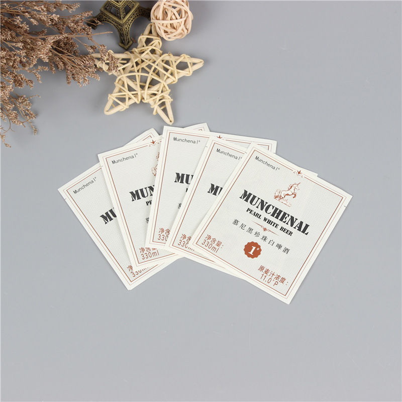 啤酒标签厂家纸类凹印标签印刷彩色印刷标签酒类标签