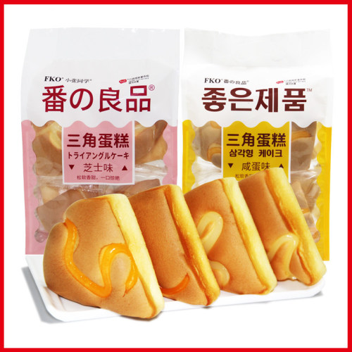 FKO Triangle Cheesecake Yolk 260g Nutrient Breakfast Cakes Snacks Box of 12 Packs