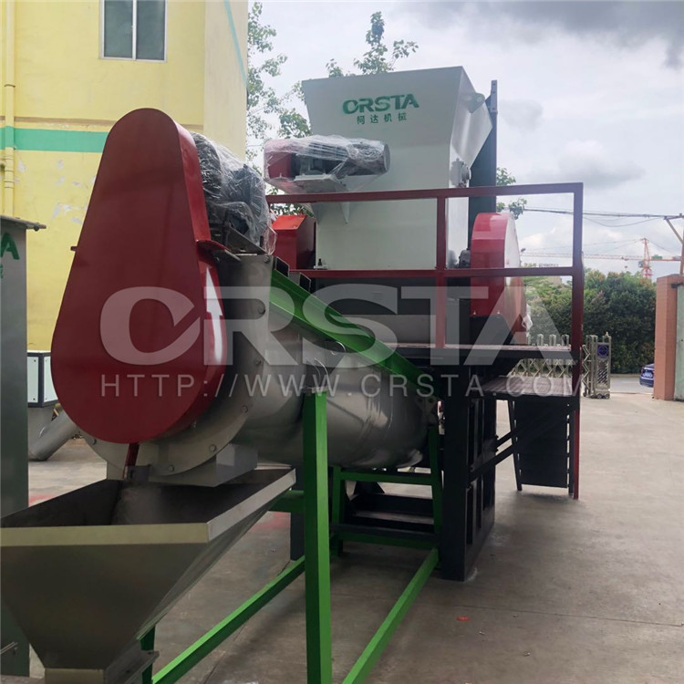 可回收吊瓶塑料垃圾处置机，PP吊水瓶废塑分拣粉碎清洗机