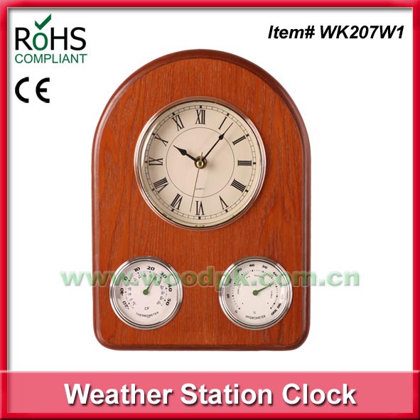 时尚创意温湿度计 新款 带时间功能 室内挂墙 外贸精品 厂家直销