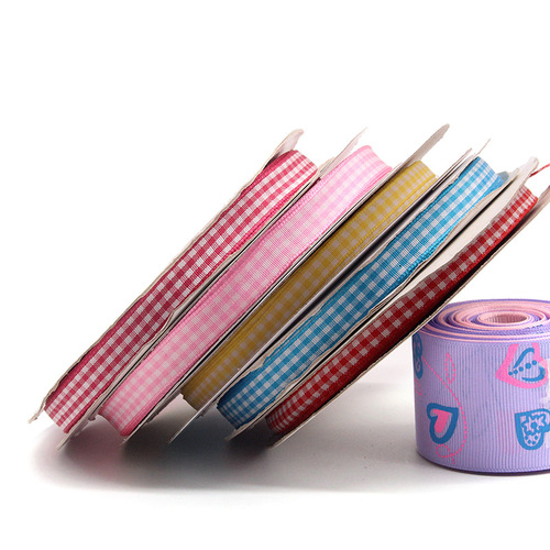 1cm Scottish Plaid Ribbon, Multiple Specifications Available—Silk-Like Satin Ribbon, Polyester Material, Perfect for Bow Ties and Gift Wrapping