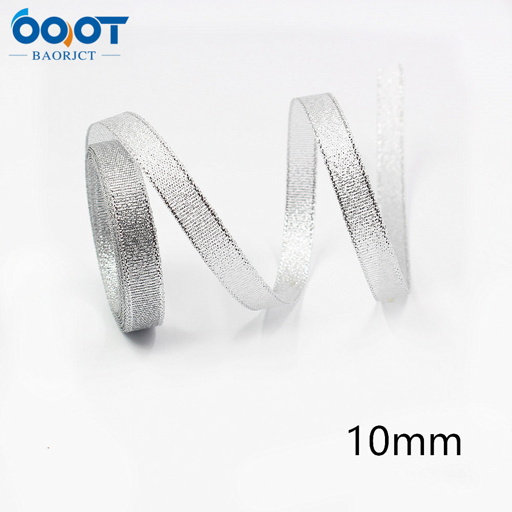 10mm Navidad cinta regalo embalaje arco material fiesta decoración cinta color sólido carta de Navidad cinta