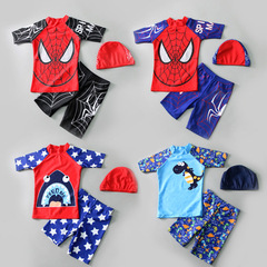 Children's swimsuits, boys' middle and large children's swimming trunks suits, boys' separate baby swimsuits, sun protection swimsuit suits