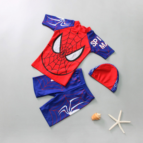 Children's swimsuits, boys' middle and large children's swimming trunks suits, boys' separate baby swimsuits, sun protection swimsuit suits