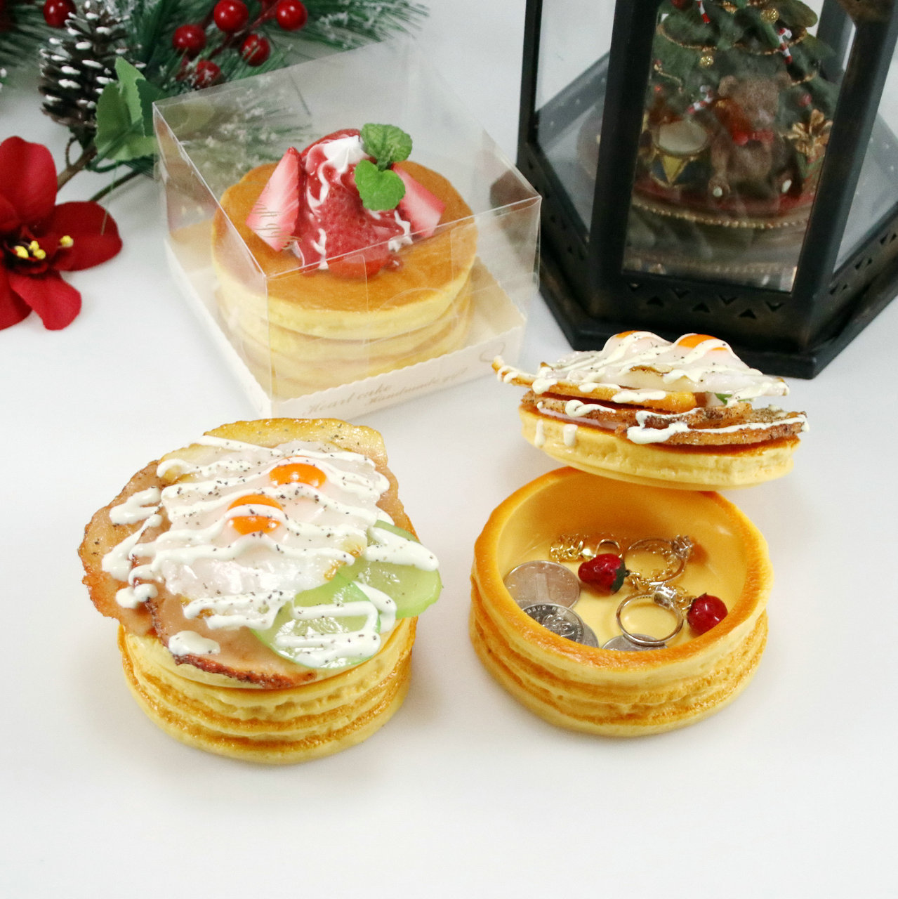 새로운 이상한 보관함 가정 장식 일본 오믈렛 머핀 모델 JMSB-B 사진 세트 창 디스플레이