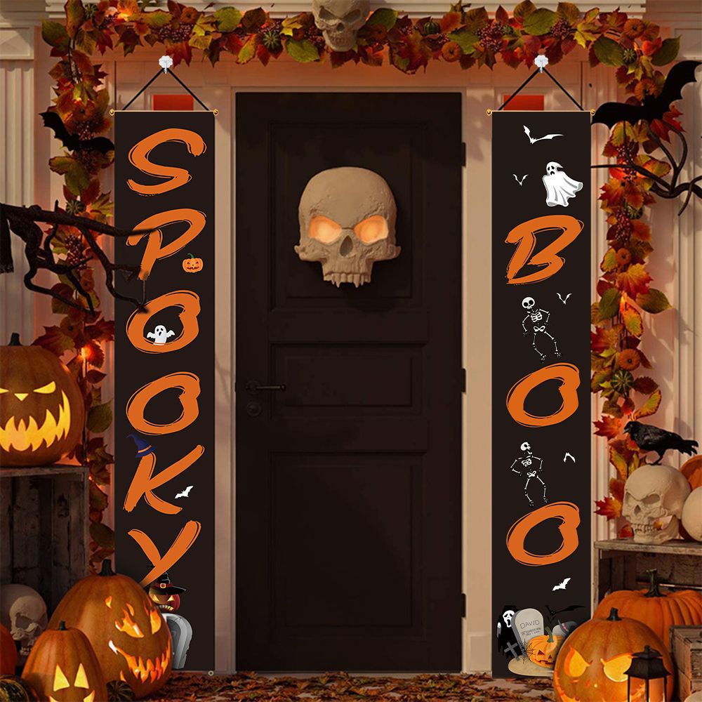 Copla y Banner de Halloween de Tela No Tejida para Decoración Exterior image 2