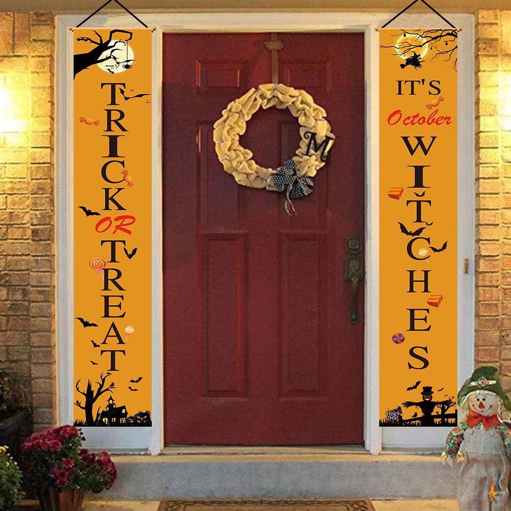 Copla y Banner de Halloween de Tela No Tejida para Decoración Exterior image 3