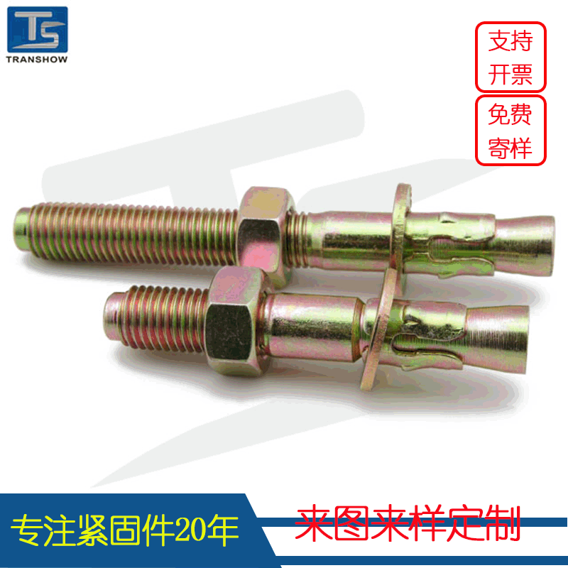 厂家现货供应膨胀螺丝镀锌车修壁虎 车修膨胀M6-M16