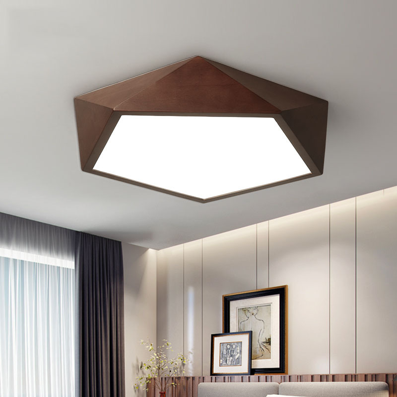 Peach LED modern ceiling light for bedroom for living room