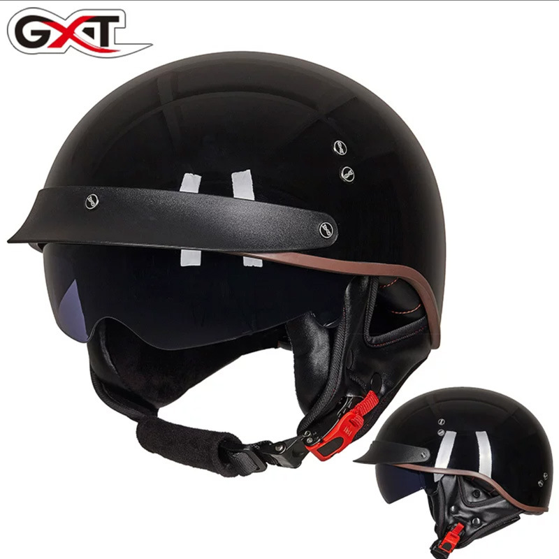 Motosiklet kaskı (dəbilqə) – Ha Lei Helmet Electric - gloss-black-m