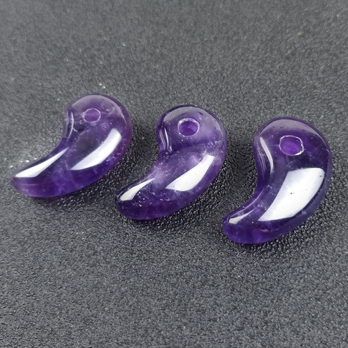 Natural Amethyst Gua Yu Pendant Anime Onmyoji Merch Tsukuyomi Tesso Kusanagi Oni Yin Yang Bagua