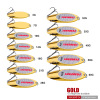 Sea fishing bait Luya VIB metal sequins 3g-60g full-gram heavy gold silver diagonal sheet DW342