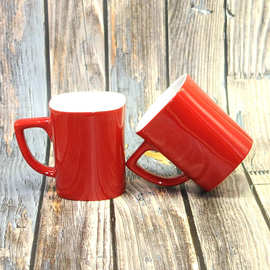 厂家生产咖啡杯生产 低温红方雀巢马克杯加工图案logo 企业广告杯
