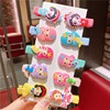 Children's hairgrip, hairpins, card holder, cute set, fruit hair accessory, Korean style, no hair damage