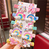 Children's hairgrip, hairpins, card holder, cute set, fruit hair accessory, Korean style, no hair damage