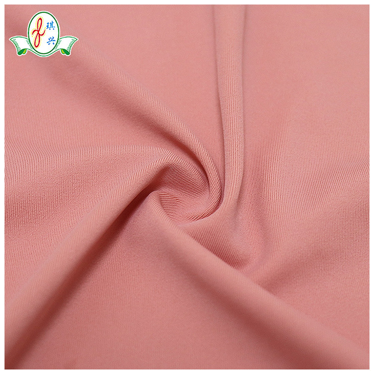 厂供数码印花豆沙红尼龙氨纶滑手布有光弹力针织冰丝泳装RPET面料