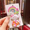 Children's hairgrip, hairpins, card holder, cute set, fruit hair accessory, Korean style, no hair damage