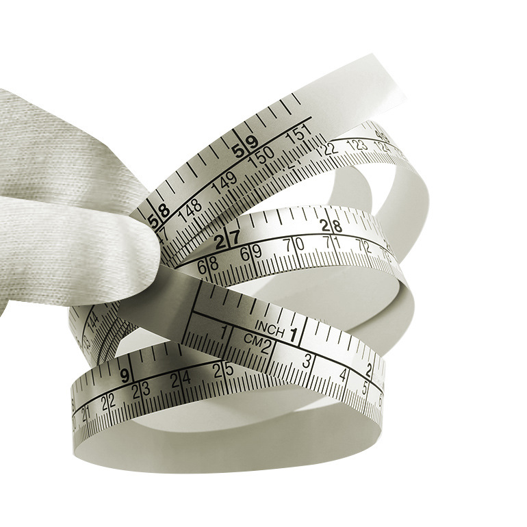 Wentai cinta en stock al por mayor de plata autoadhesivo pasta regla palo tabla regla adhesivo regla escala